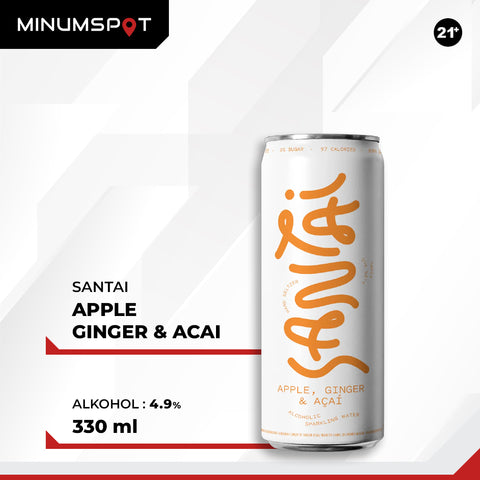 Santai Apple Ginger Acai 330ml